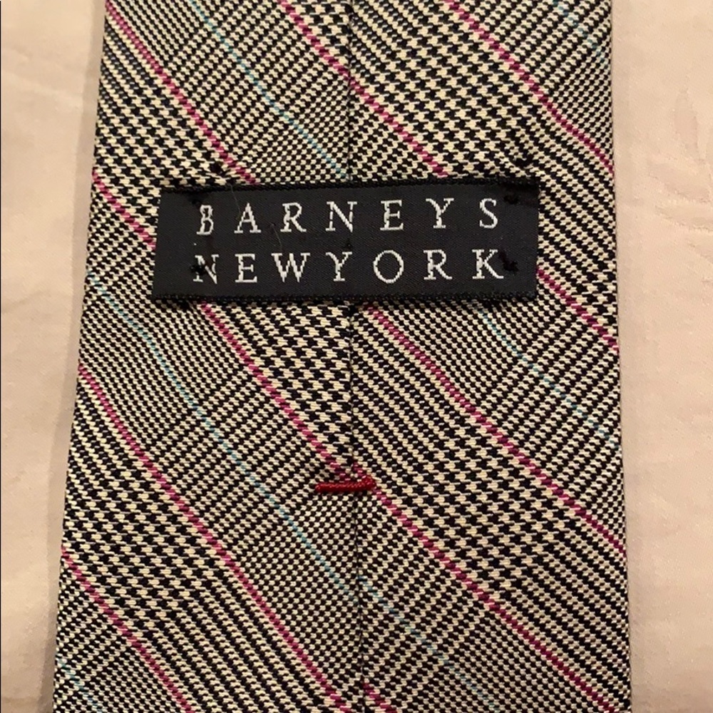 Barney’s plaid tie